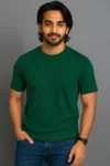 Premium Quality RIB T-shirt - Olive Green