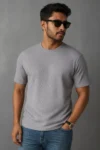 Rib Tshirt – Silver