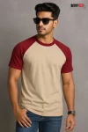 Beige & Maroon