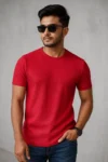 Premium Quality RIB T-shirt - Red